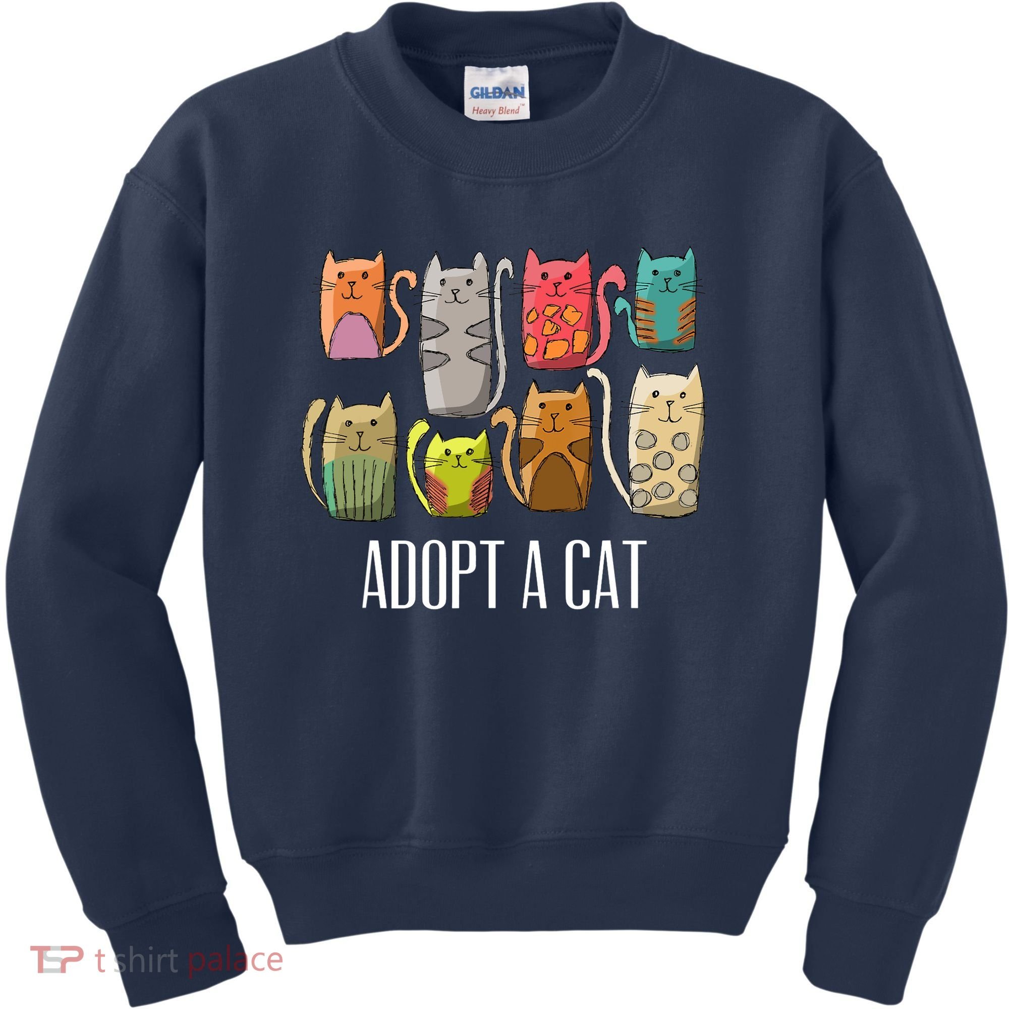 Adopt A Cat Shirt Cat Rescue Cat Adoption Kids Sweatshirt