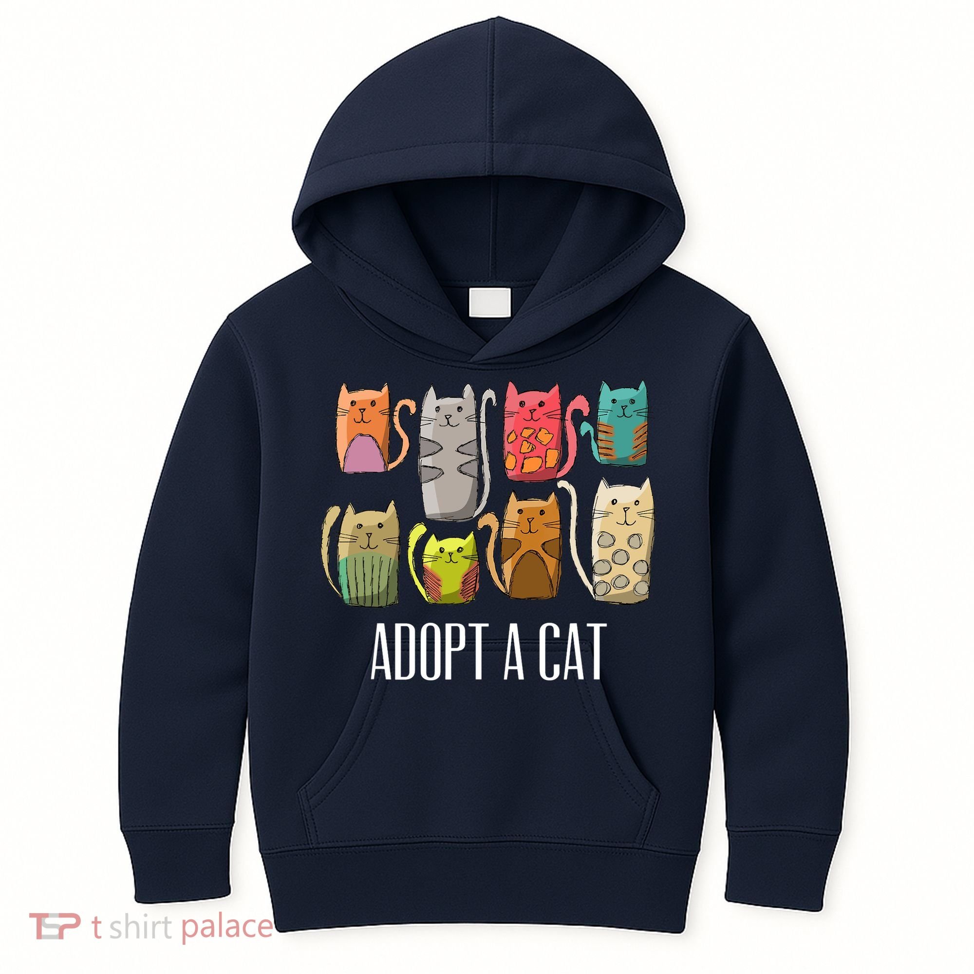 Adopt A Cat Shirt Cat Rescue Cat Adoption Kids Hoodie