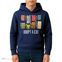 Adopt A Cat Shirt Cat Rescue Cat Adoption Kids Hoodie thumb 4