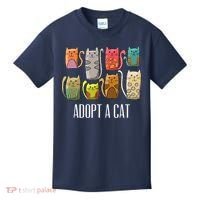 Adopt A Cat Shirt Cat Rescue Cat Adoption Kids T-Shirt thumb 0