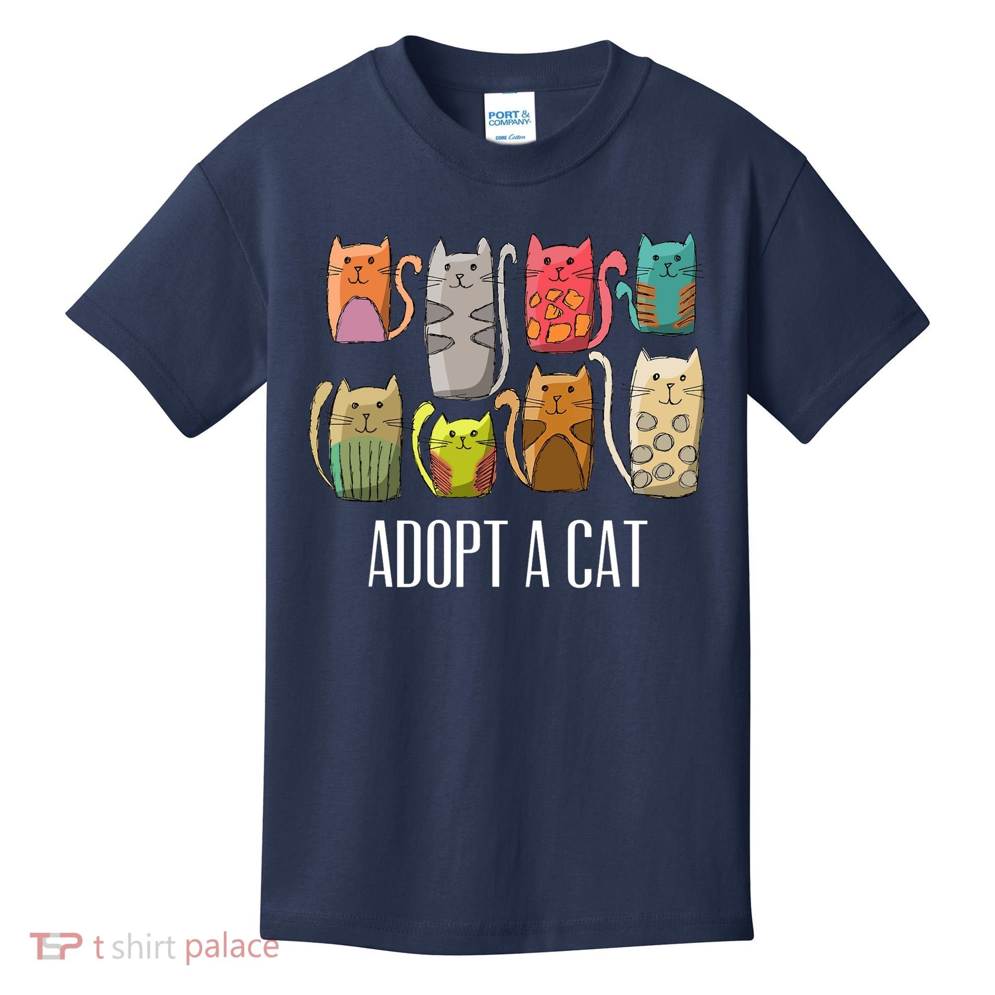 Adopt A Cat Shirt Cat Rescue Cat Adoption Kids T-Shirt