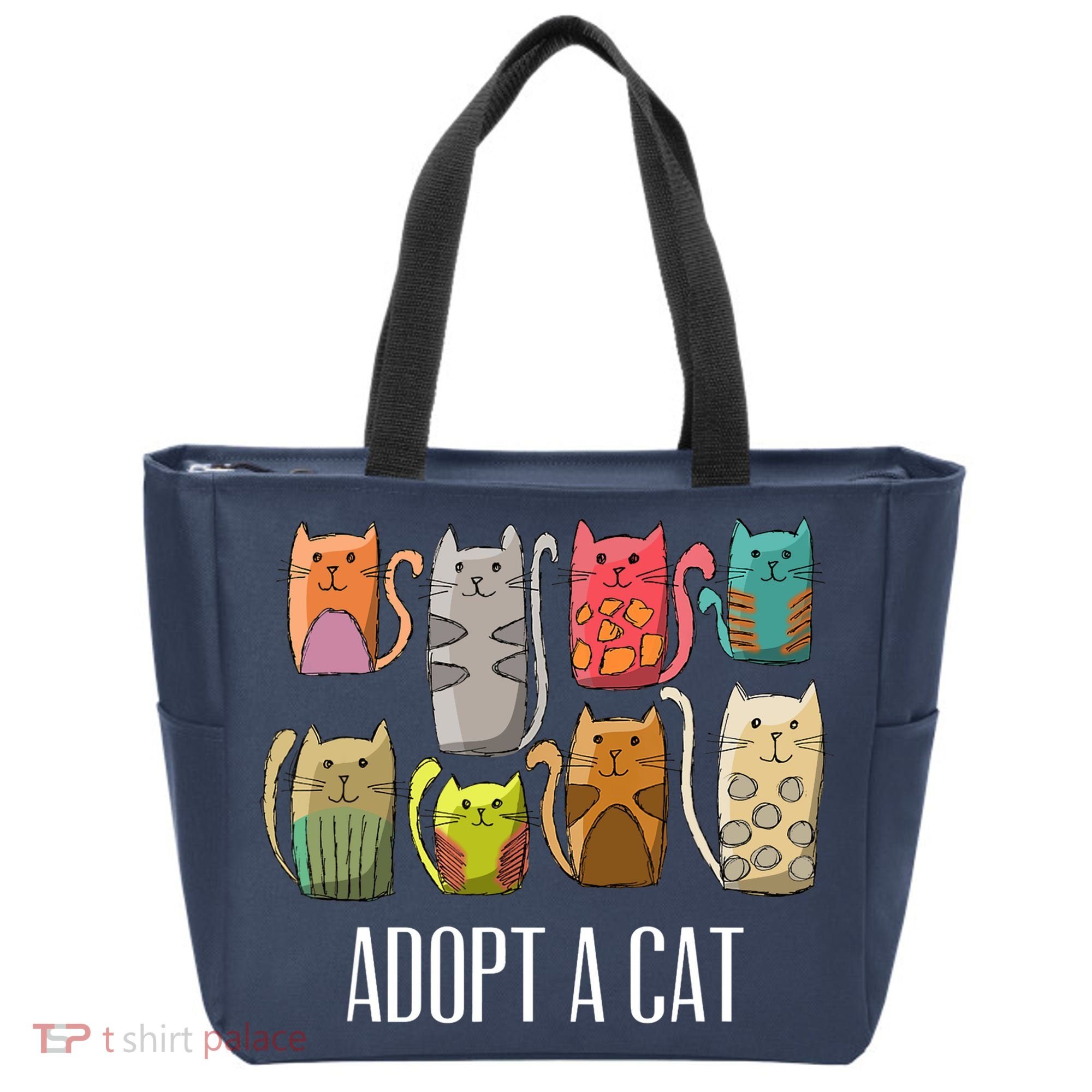 Adopt A Cat Shirt Cat Rescue Cat Adoption Tote Bag