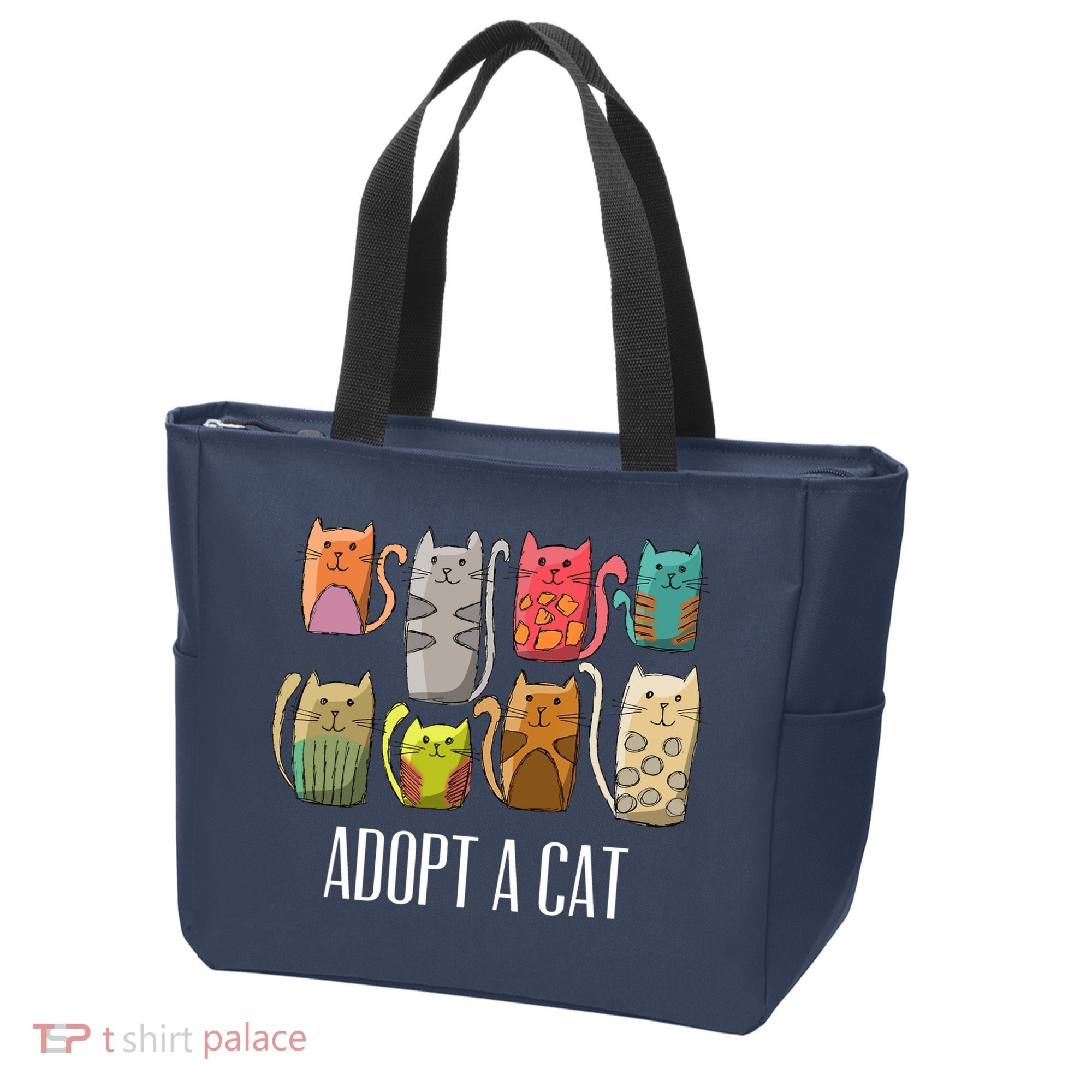 Adopt A Cat Shirt Cat Rescue Cat Adoption Tote Bag