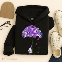 Alzheimer Awareness Cute Elephant I Will Remember For You Hoodie thumb 4