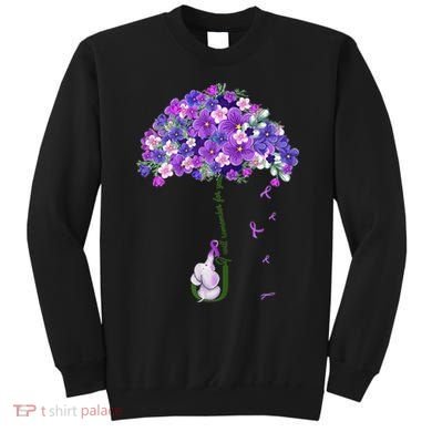 Alzheimer Awareness Cute Elephant I Will Remember For You Sweatshirt