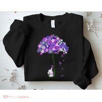 Alzheimer Awareness Cute Elephant I Will Remember For You Sweatshirt thumb 2