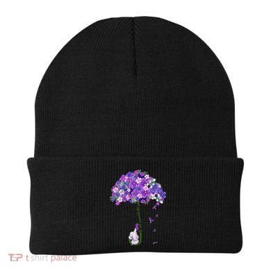 Alzheimer Awareness Cute Elephant I Will Remember For You Beanie