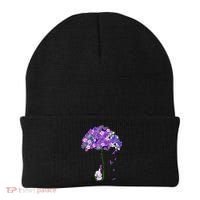 Alzheimer Awareness Cute Elephant I Will Remember For You Beanie thumb 0