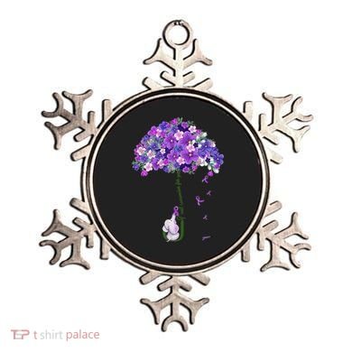 Alzheimer Awareness Cute Elephant I Will Remember For You Ornament