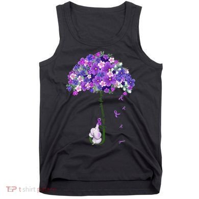 Alzheimer Awareness Cute Elephant I Will Remember For You Tank Top