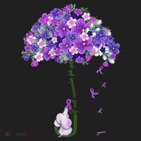 Alzheimer Awareness Cute Elephant I Will Remember For You Golf Towel thumb 3