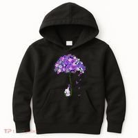 Alzheimer Awareness Cute Elephant I Will Remember For You Kids Hoodie thumb 0