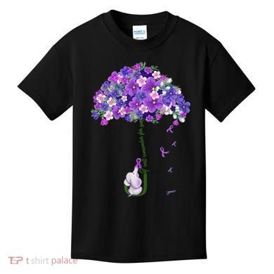 Alzheimer Awareness Cute Elephant I Will Remember For You Kids T-Shirt