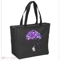 Alzheimer Awareness Cute Elephant I Will Remember For You Tote Bag thumb 2