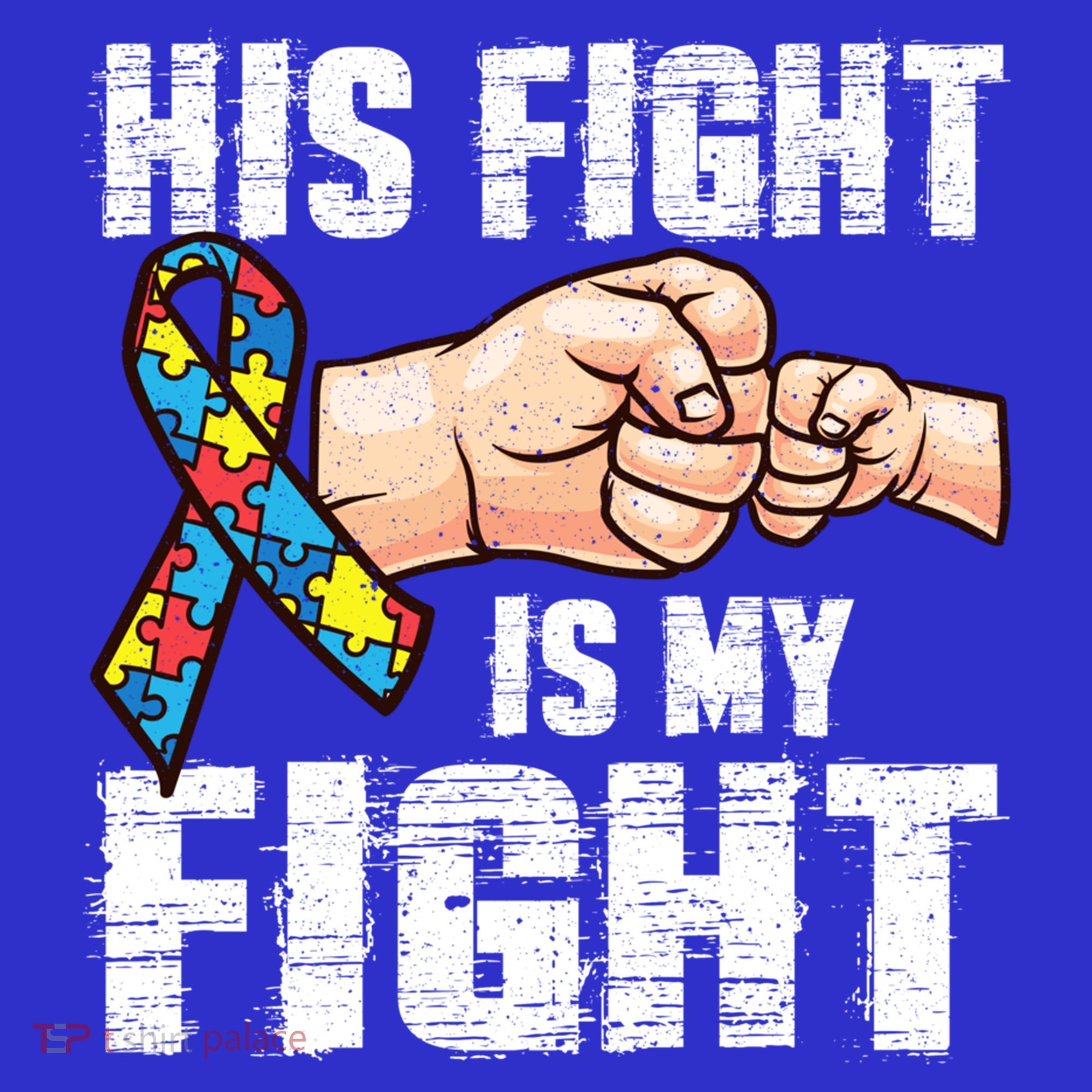 Autism Awareness Cute Gift Autism Mom Dad His Fight Is My Fight Coaster