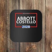 Abbot And Costello 2028 Is Funny Political Election Coaster thumb 0