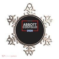 Abbot And Costello 2028 Is Funny Political Election Ornament thumb 0