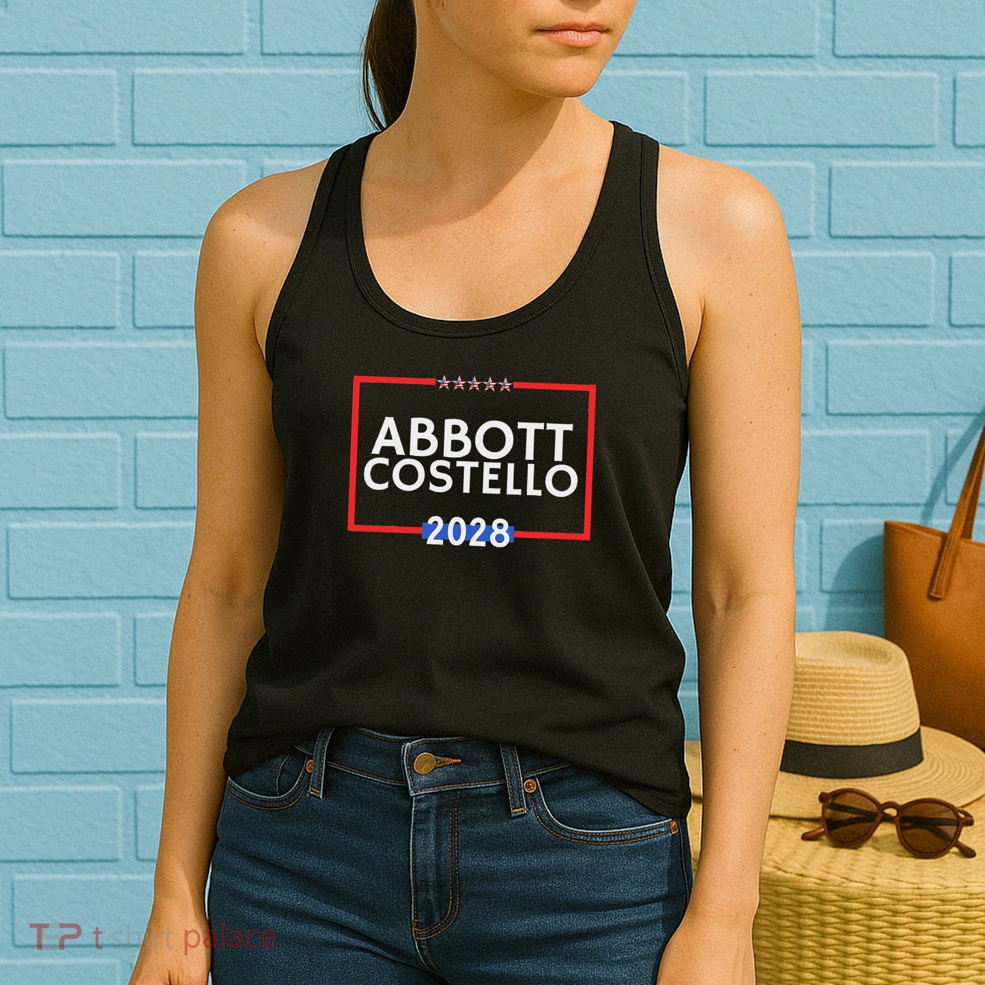 Abbot And Costello 2028 Is Funny Political Election Women's Tank Top