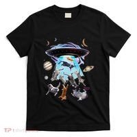Aliens Abducting Cats Cat Kittens Ufo Saucer Cat Lover Gifts T-Shirt thumb 0