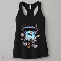 Aliens Abducting Cats Cat Kittens Ufo Saucer Cat Lover Gifts Women's Tank Top thumb 3