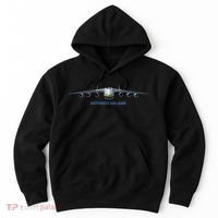 An225 Antonov Cargo Jet Plane Mriya Front Profile Hoodie thumb 0