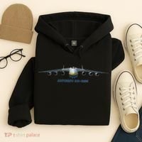 An225 Antonov Cargo Jet Plane Mriya Front Profile Hoodie thumb 4