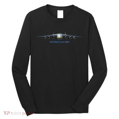 An225 Antonov Cargo Jet Plane Mriya Front Profile Long Sleeve Shirt