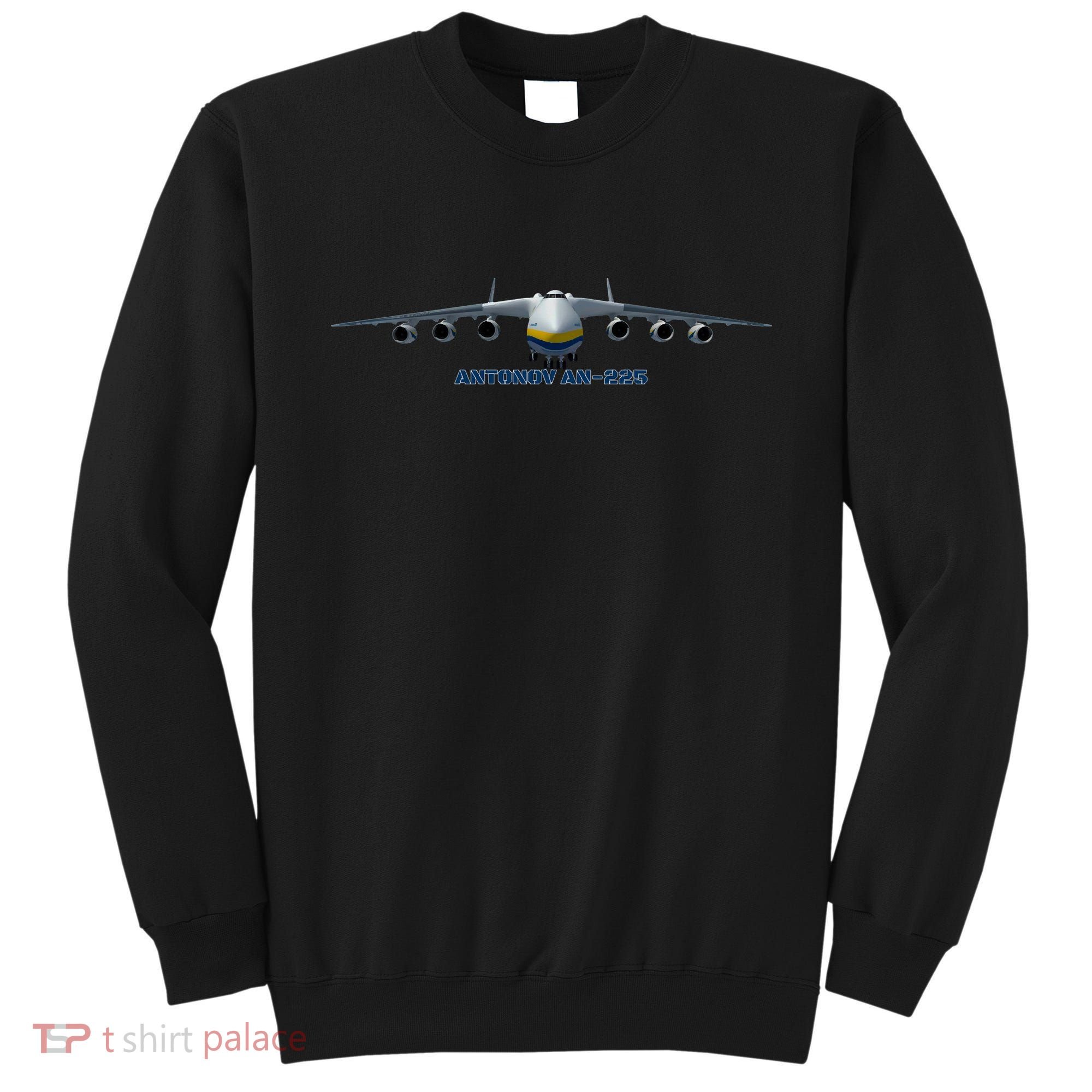 An225 Antonov Cargo Jet Plane Mriya Front Profile Sweatshirt