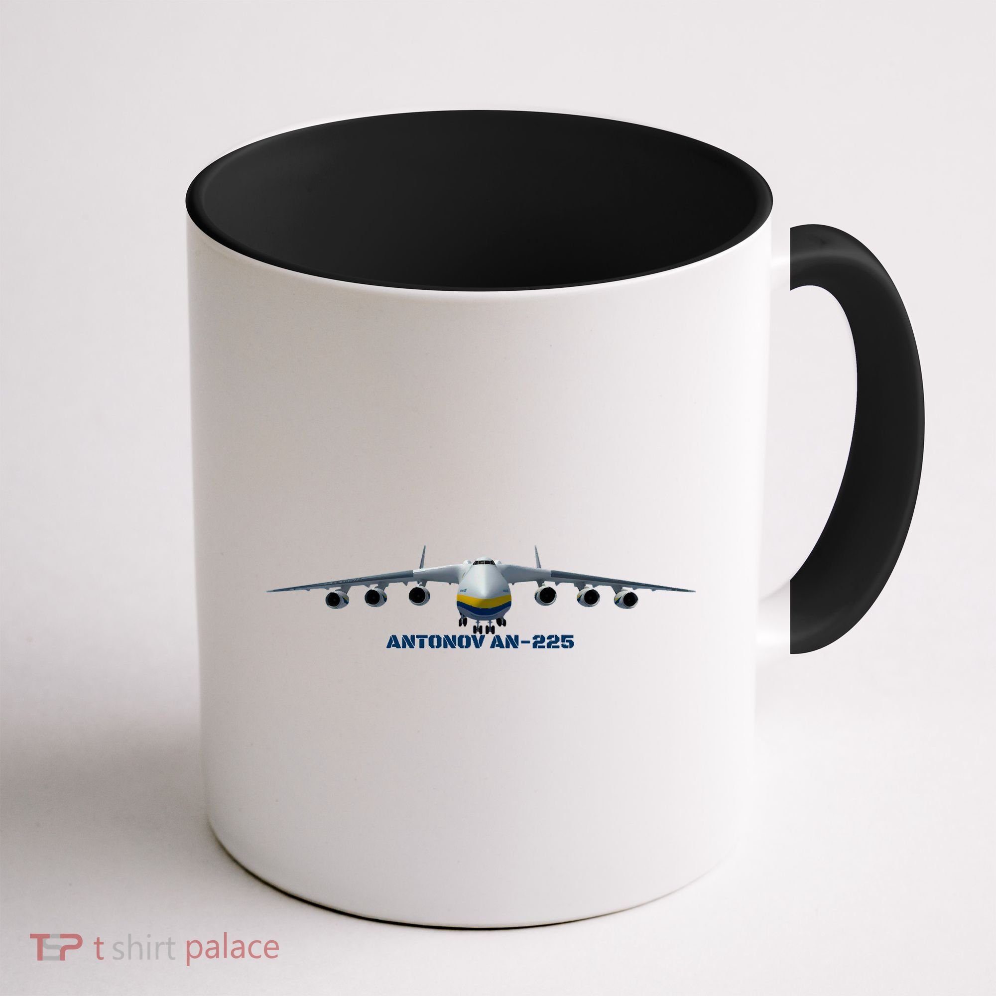 An225 Antonov Cargo Jet Plane Mriya Front Profile Coffee Mug