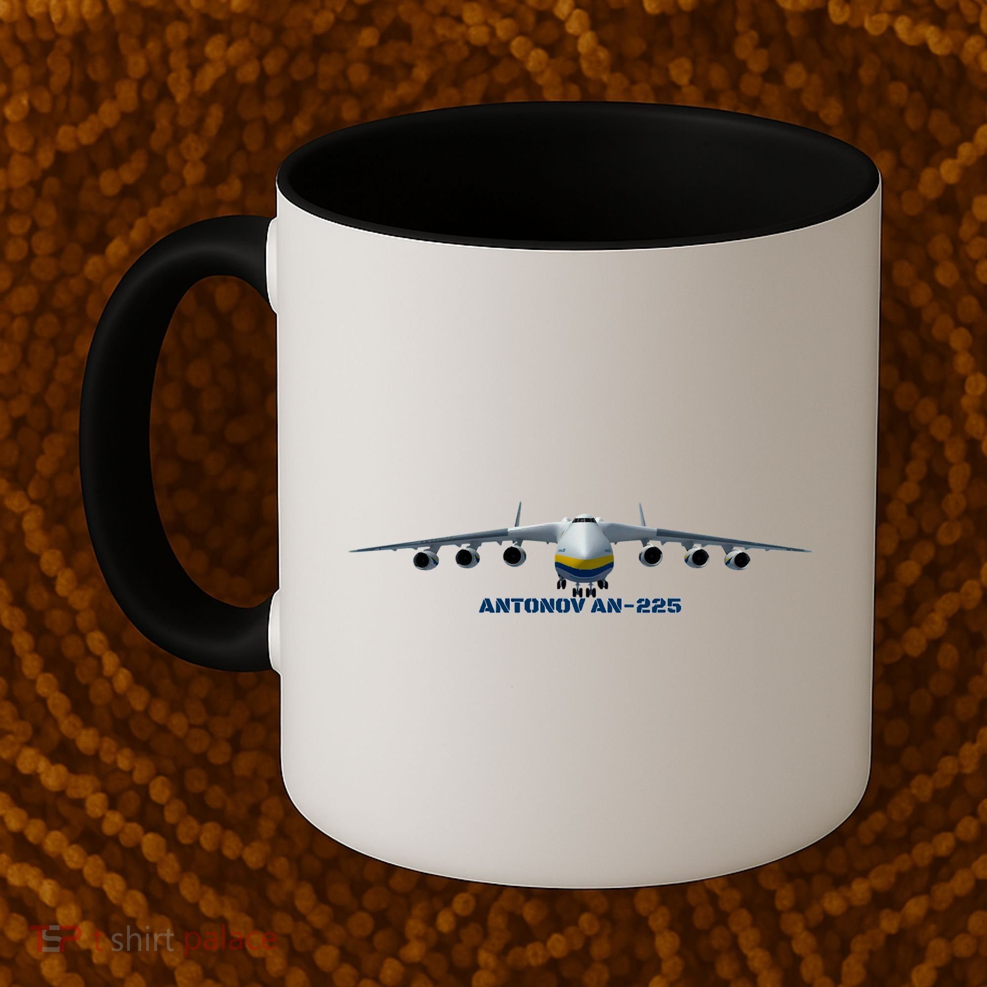 An225 Antonov Cargo Jet Plane Mriya Front Profile Coffee Mug