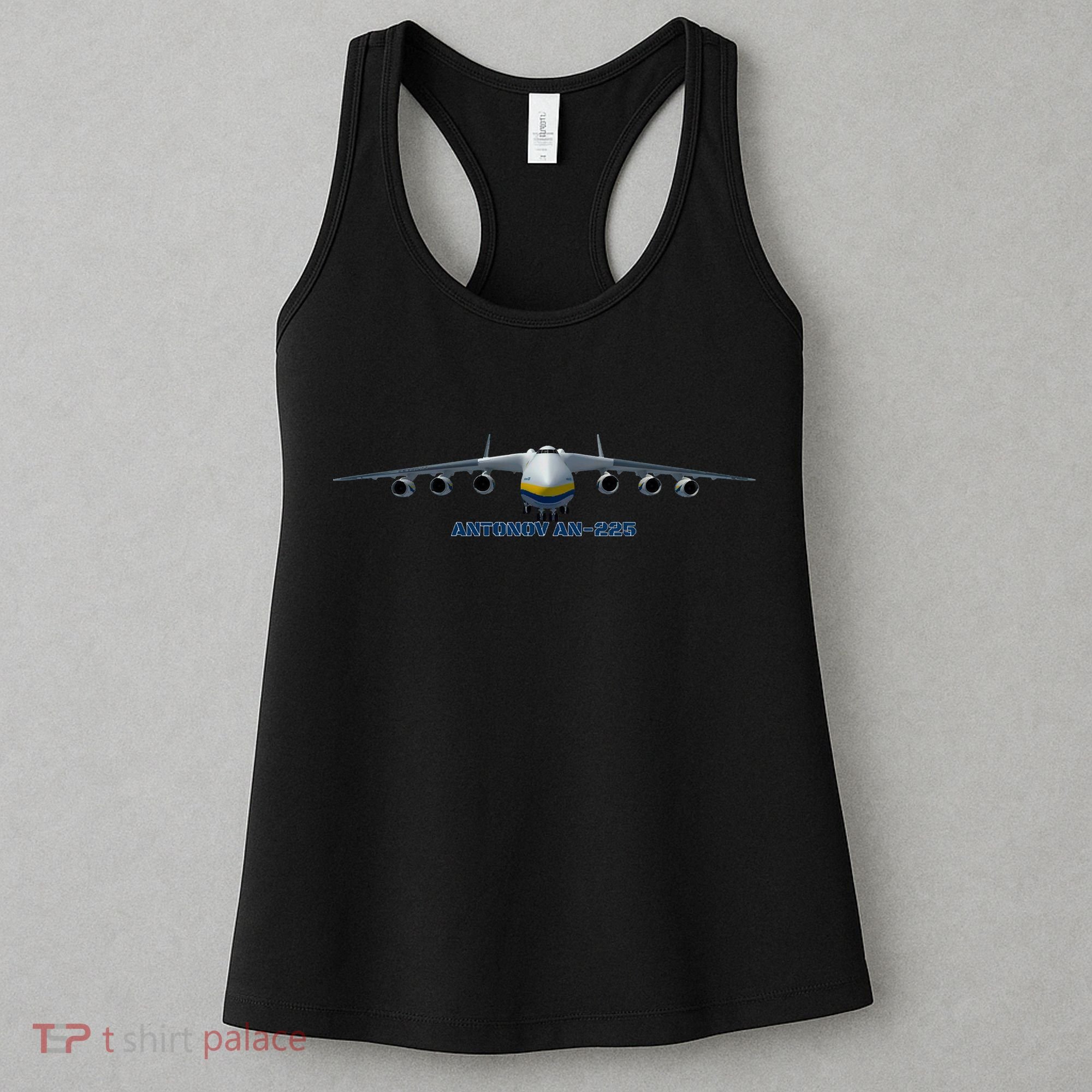 An225 Antonov Cargo Jet Plane Mriya Front Profile Women's Tank Top