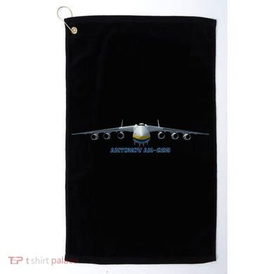 An225 Antonov Cargo Jet Plane Mriya Front Profile Golf Towel