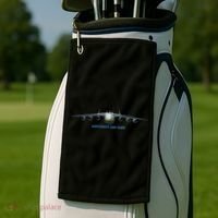 An225 Antonov Cargo Jet Plane Mriya Front Profile Golf Towel thumb 2