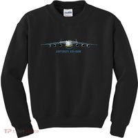 An225 Antonov Cargo Jet Plane Mriya Front Profile Kids Sweatshirt thumb 0