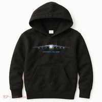 An225 Antonov Cargo Jet Plane Mriya Front Profile Kids Hoodie thumb 0