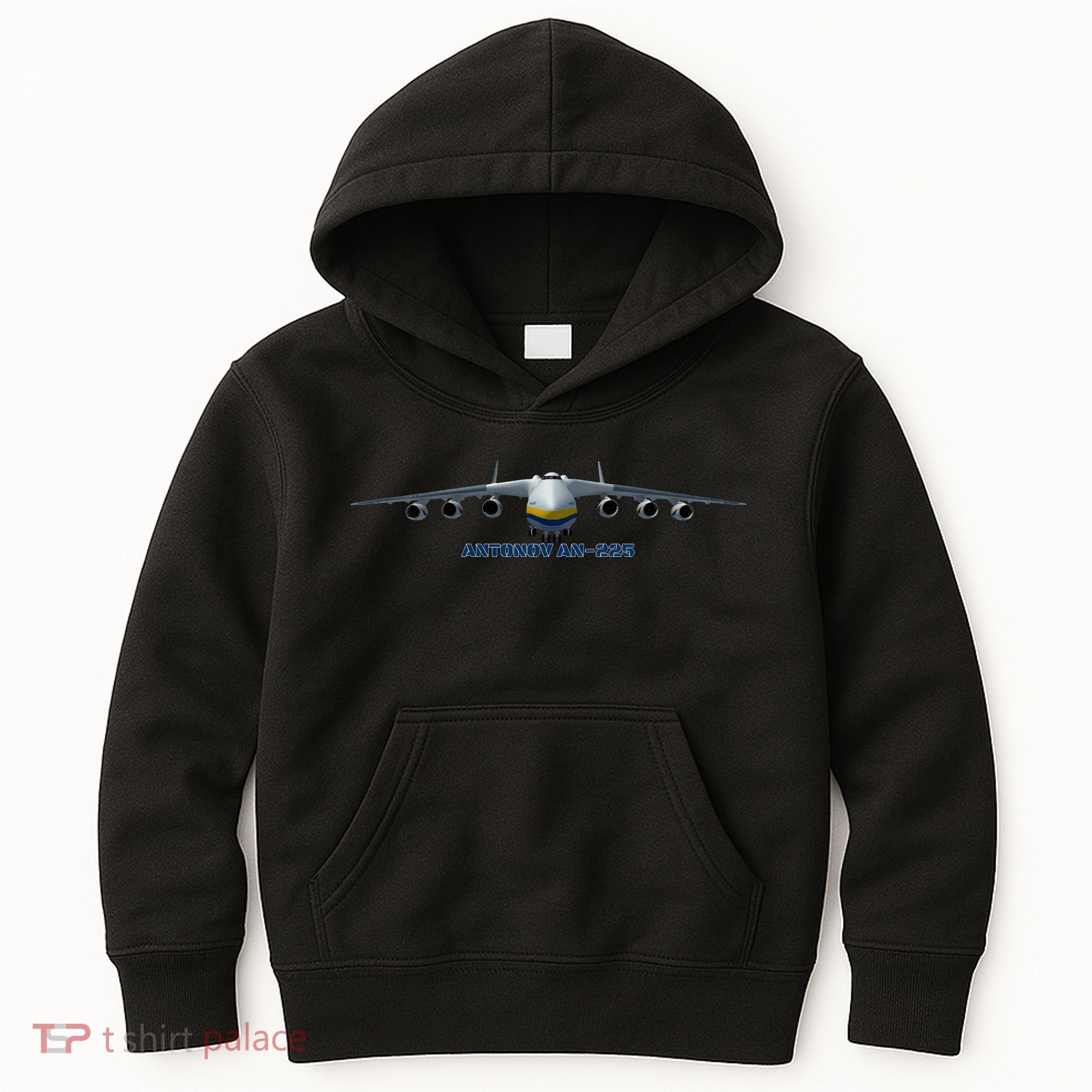 An225 Antonov Cargo Jet Plane Mriya Front Profile Kids Hoodie
