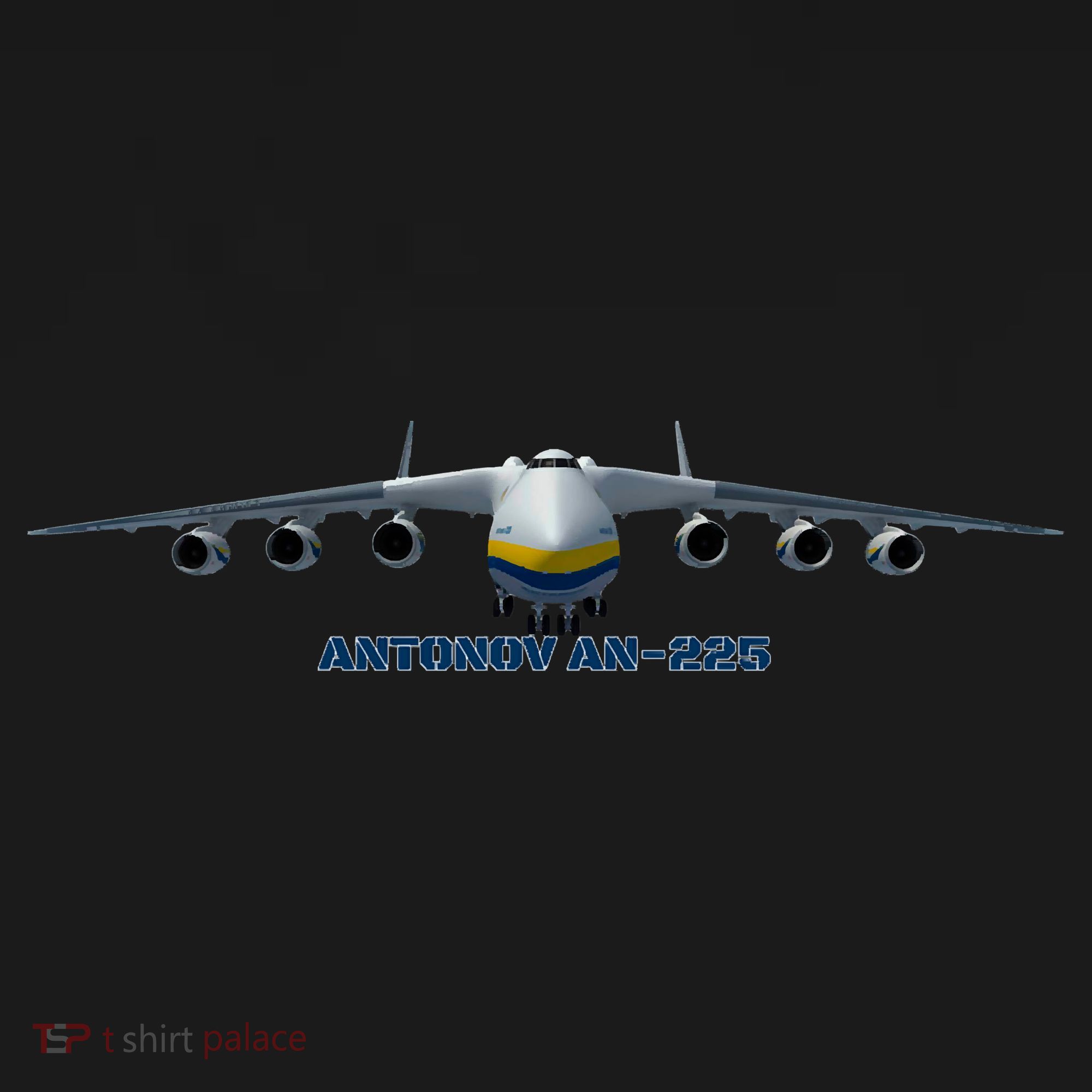 An225 Antonov Cargo Jet Plane Mriya Front Profile Kids Long Sleeve Shirt