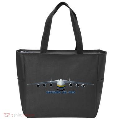 An225 Antonov Cargo Jet Plane Mriya Front Profile Tote Bag