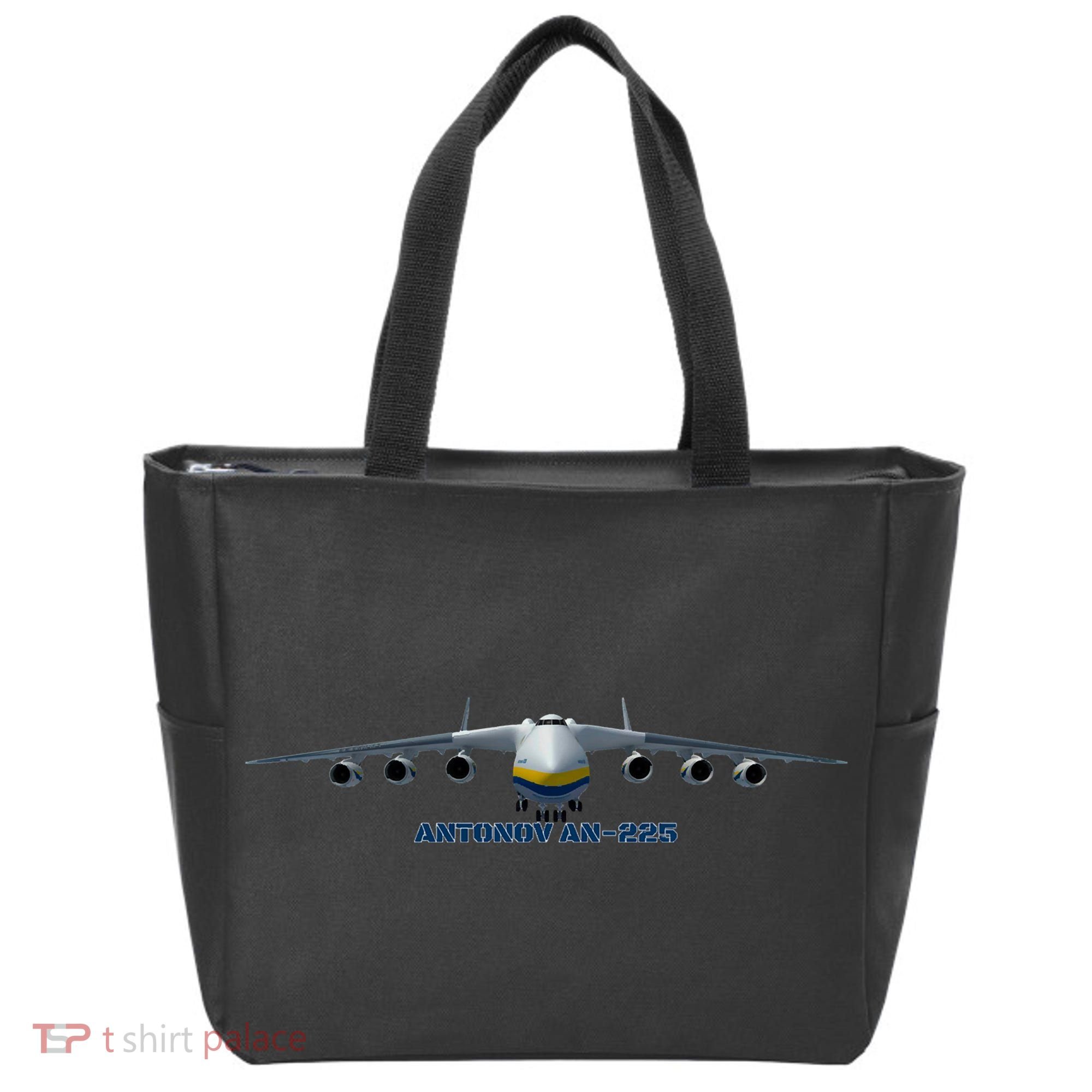 An225 Antonov Cargo Jet Plane Mriya Front Profile Tote Bag