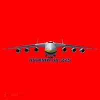 An225 Antonov Cargo Jet Plane Mriya Front Profile Santa Hat thumb 1