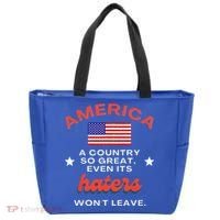 America A Country So Great Even Its Haters Wont Leave Tote Bag thumb 0