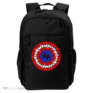 Autism Awareness Captain Puzzle Shield Backpack