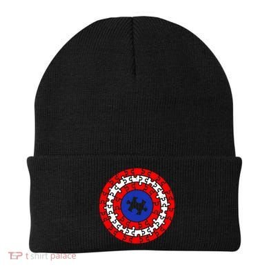 Autism Awareness Captain Puzzle Shield Beanie
