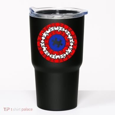 Autism Awareness Captain Puzzle Shield Tumbler
