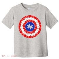 Autism Awareness Captain Puzzle Shield Toddler T-Shirt thumb 0