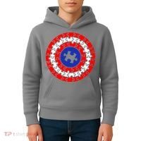 Autism Awareness Captain Puzzle Shield Kids Hoodie thumb 4
