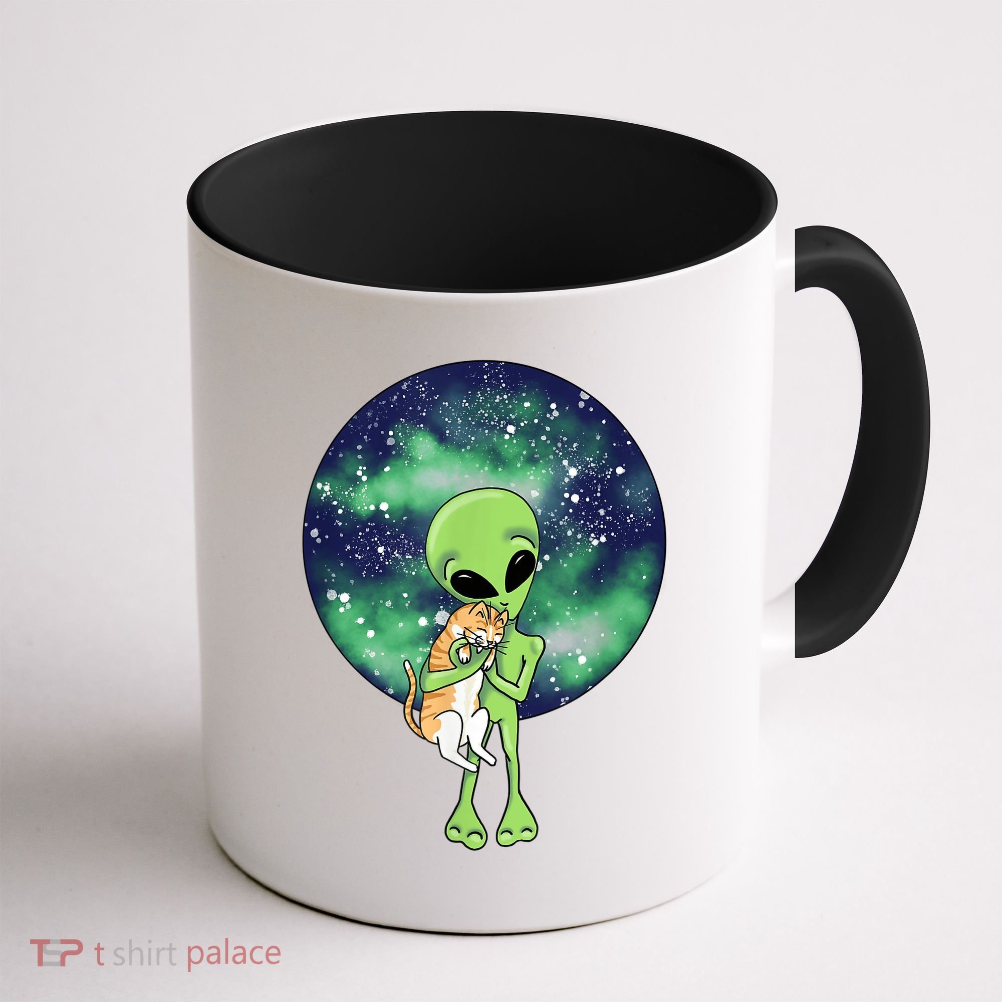 Alien And Cat Coffee Mug