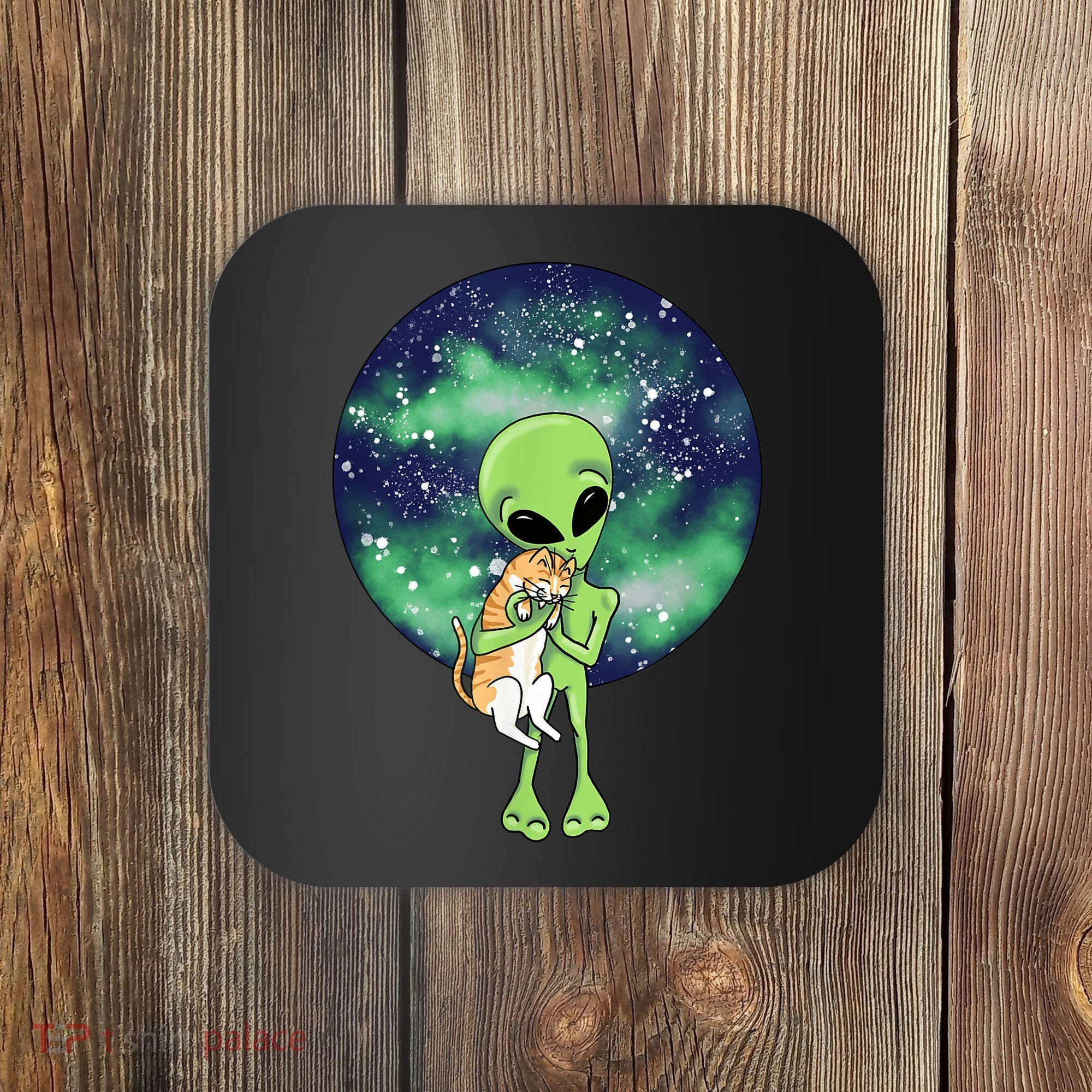 Alien And Cat Coaster