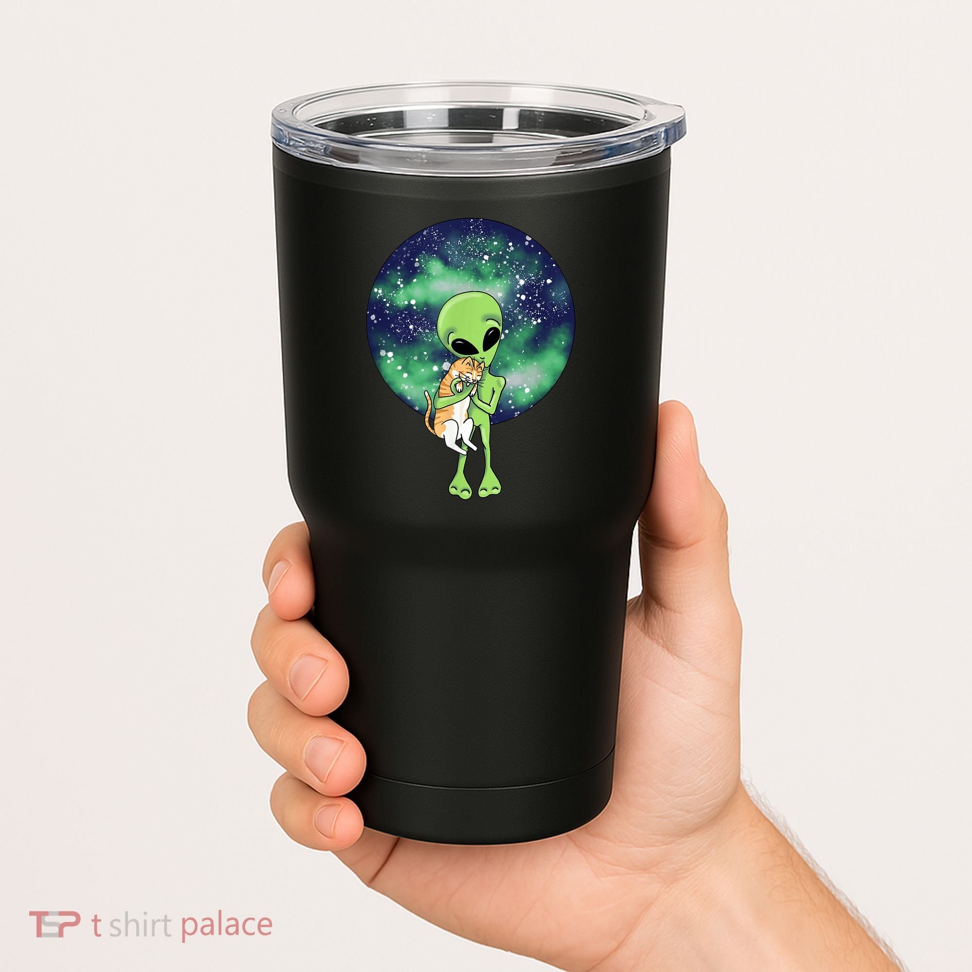 Alien And Cat Tumbler