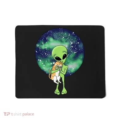 Alien And Cat Mousepad